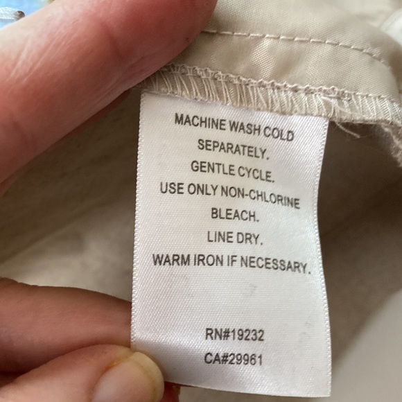 Alfred Dunner Linen Blend Shackleton Size 12 Embroidered - Picture 6 of 8